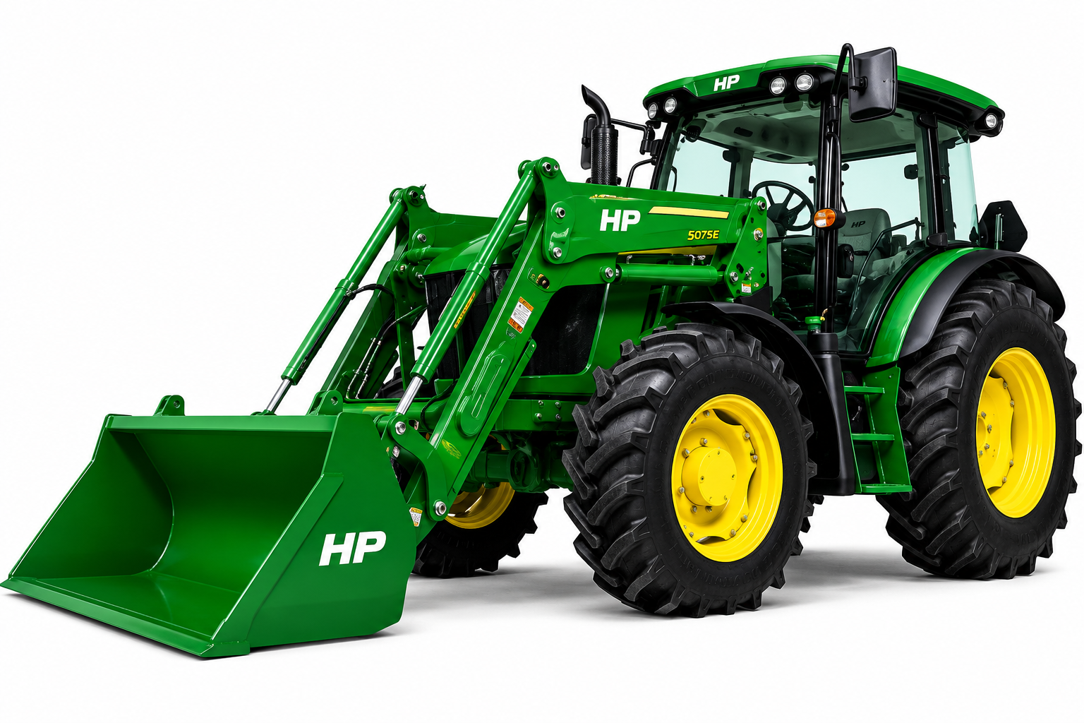 John Deere 5075E Utility Tractor with Front-End Loader